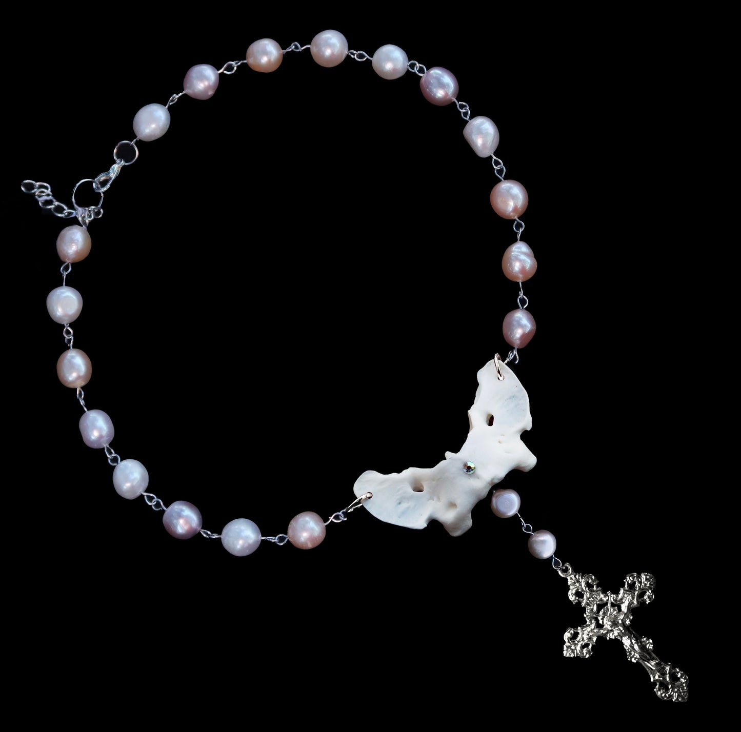 Atlas Bone Pearl Rosary