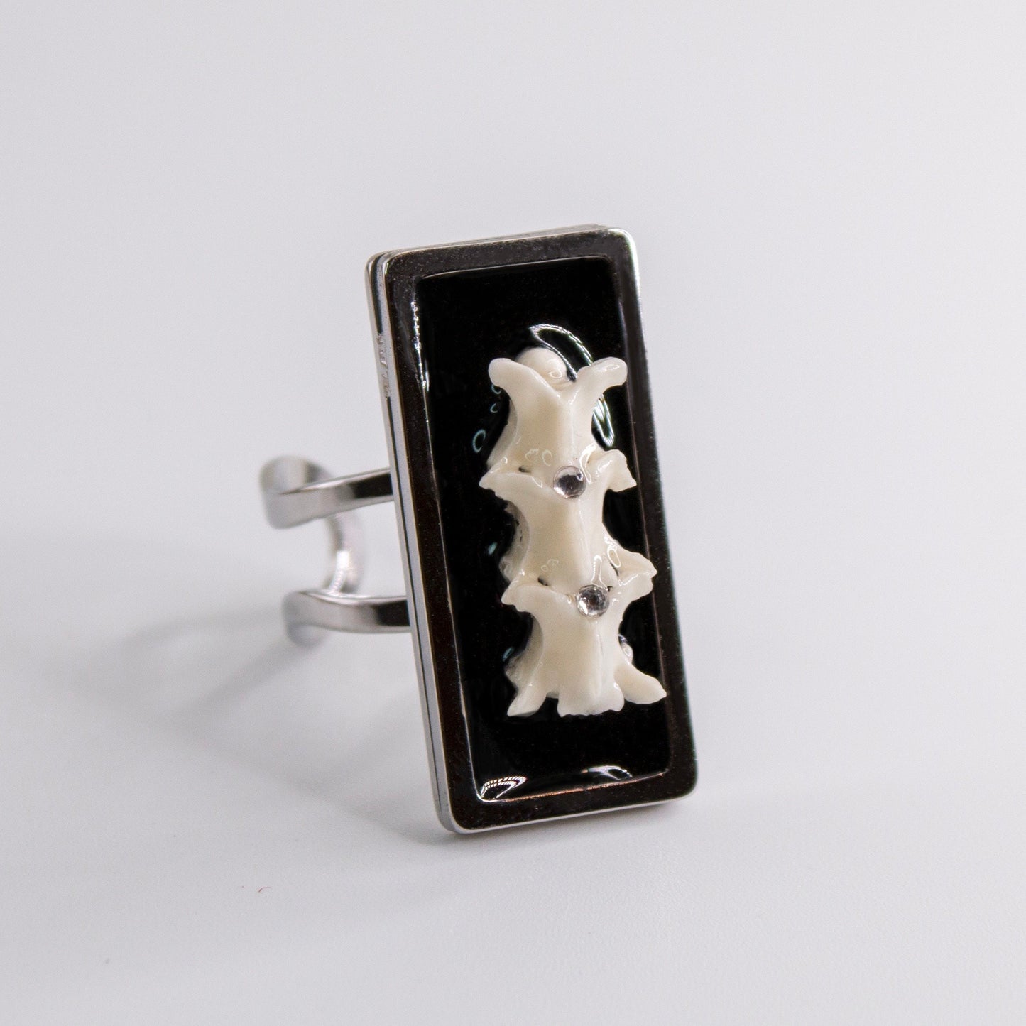 Spineless Rosary Rattlesnake Spine Ring