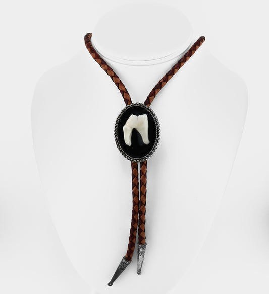 Bone Coyote Molar Bolo Ties