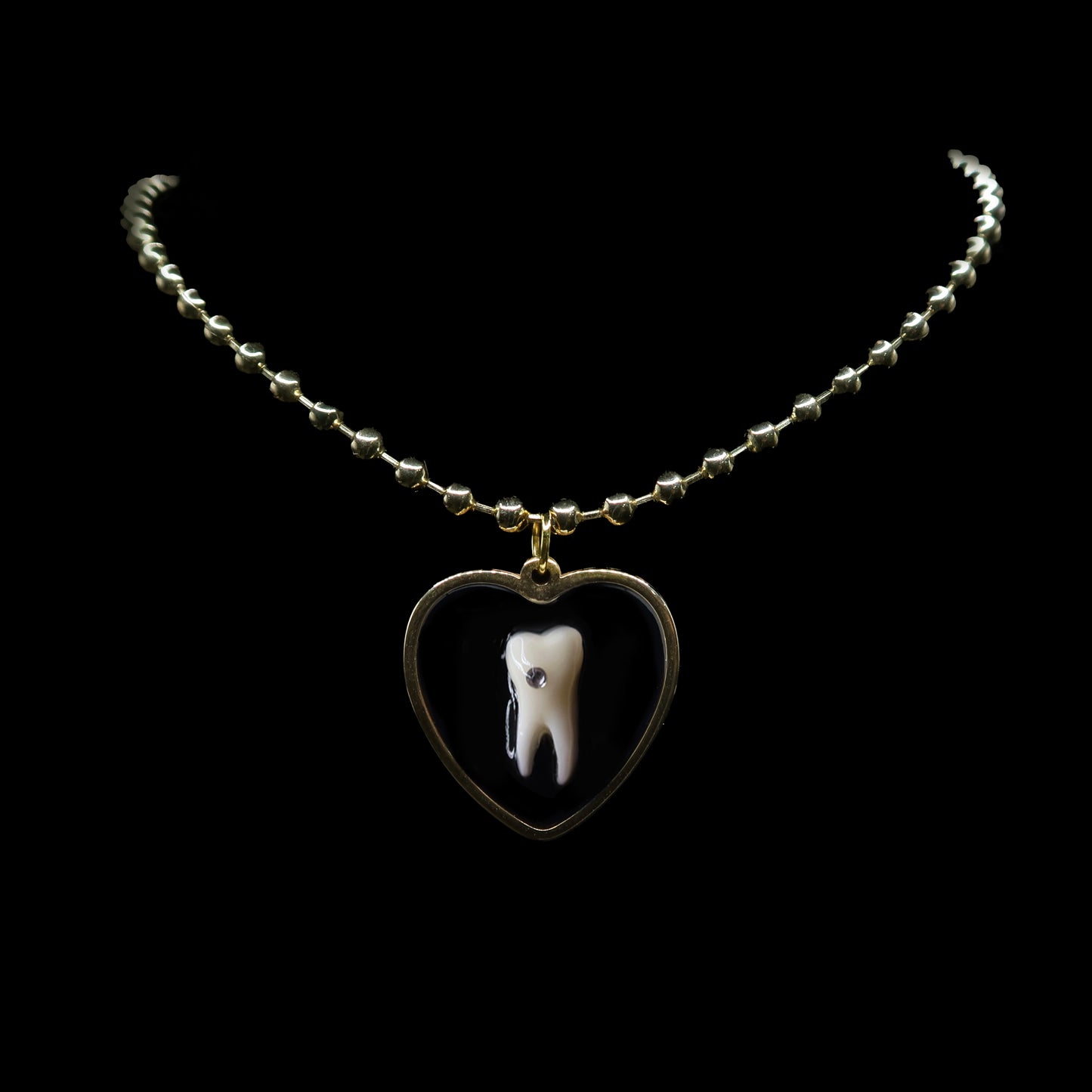 Filled Cavity Ball Chain Choker