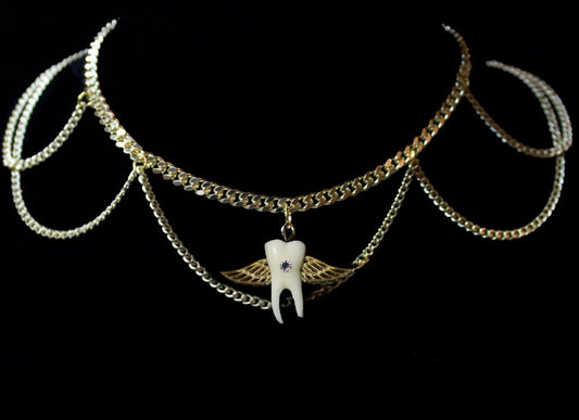 Tooth Fairy 2.0 Ornate Gold Choker