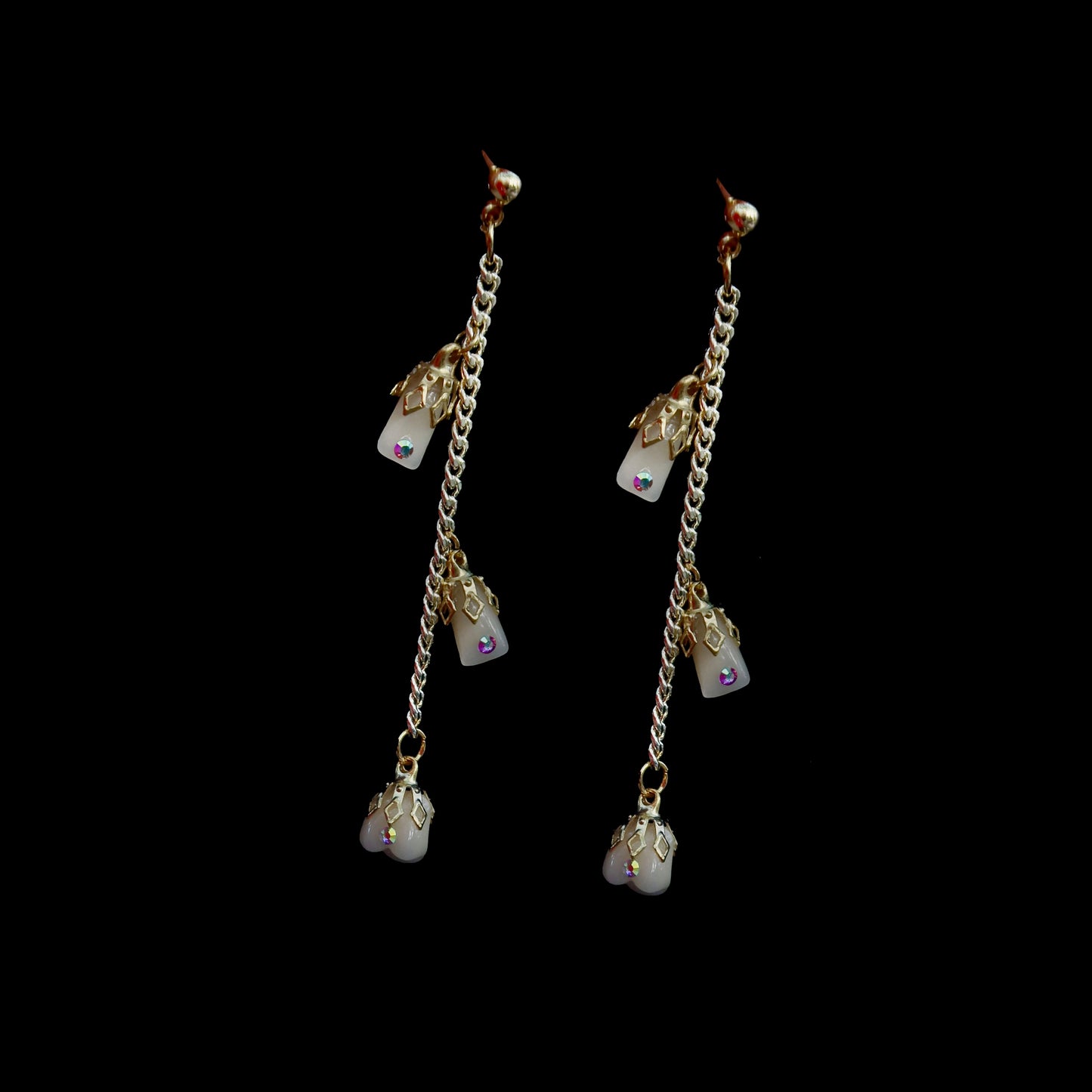 Snaggle Tooth Dangle Earrings