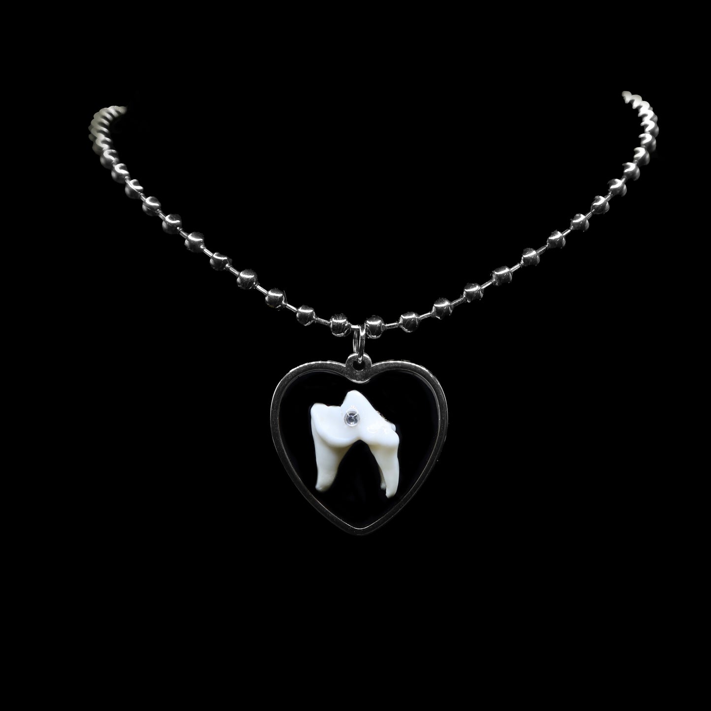 Filled Cavity Ball Chain Choker