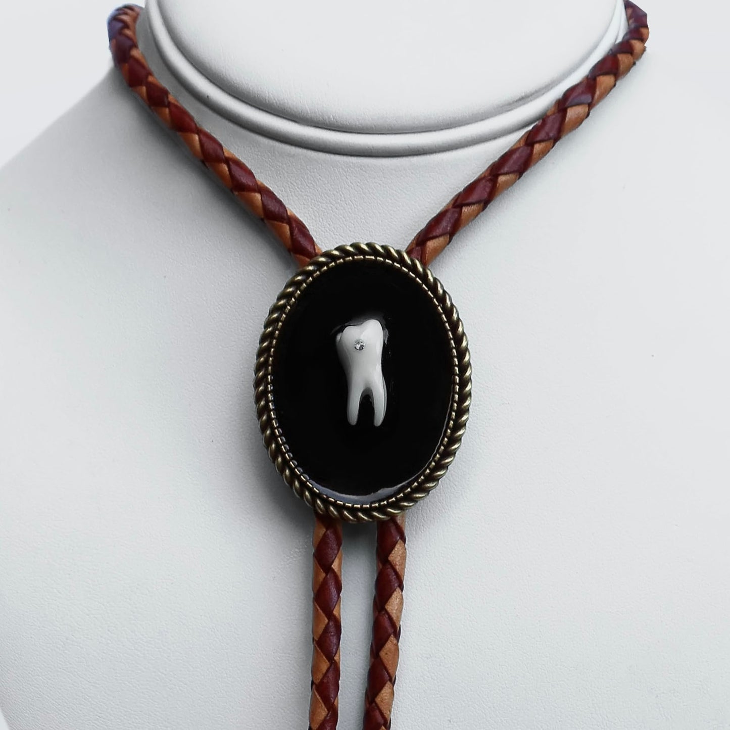 Bone Coyote Molar Bolo Ties