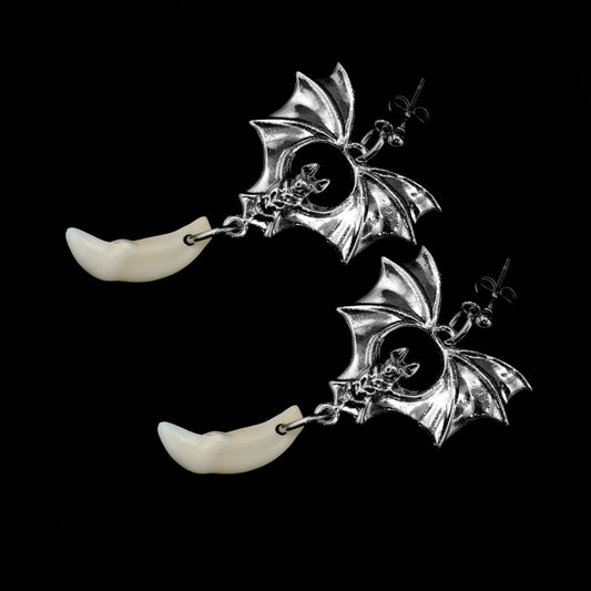 Bats Abt U Coyote Fang Earrings