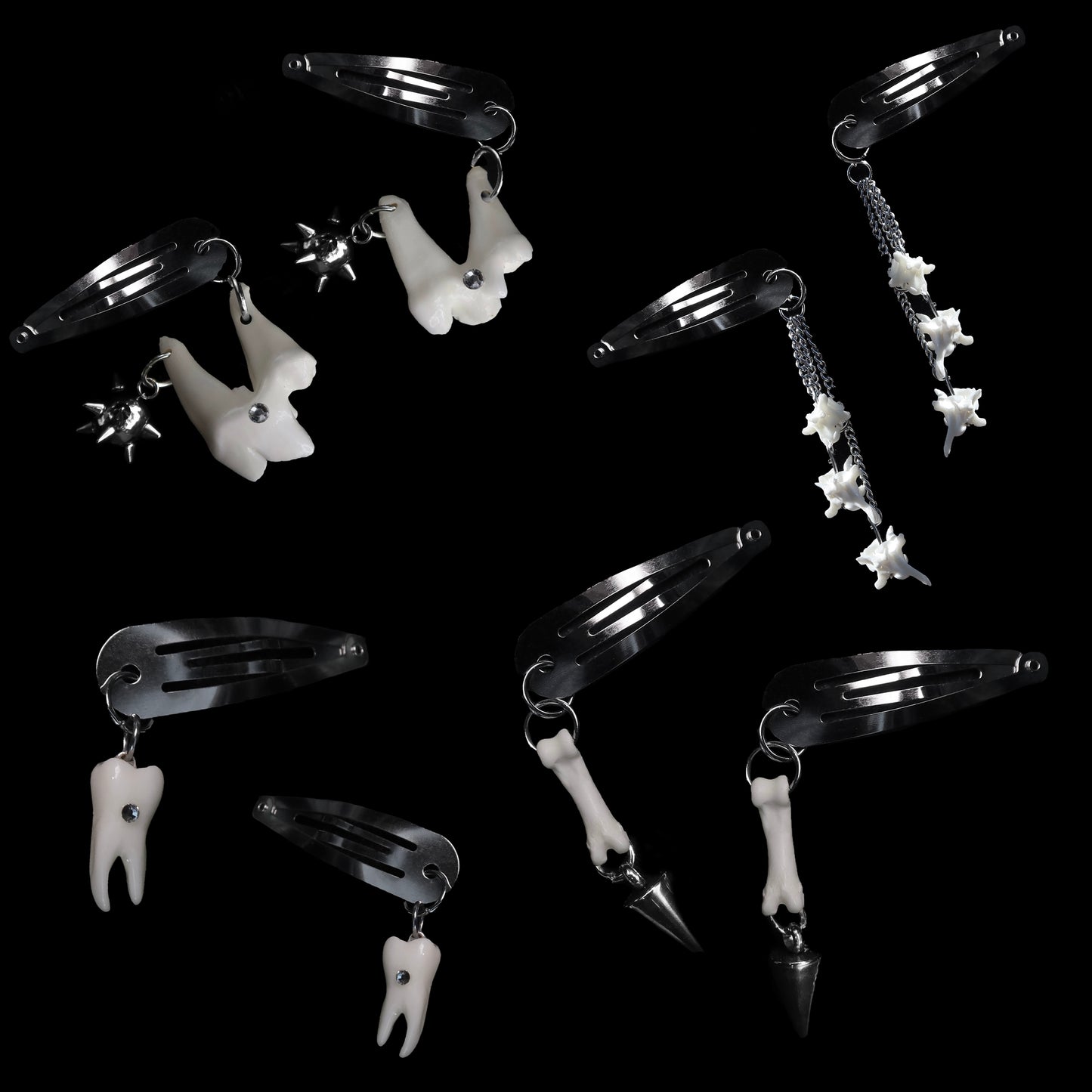 Bone & 🦷 Hair Clips