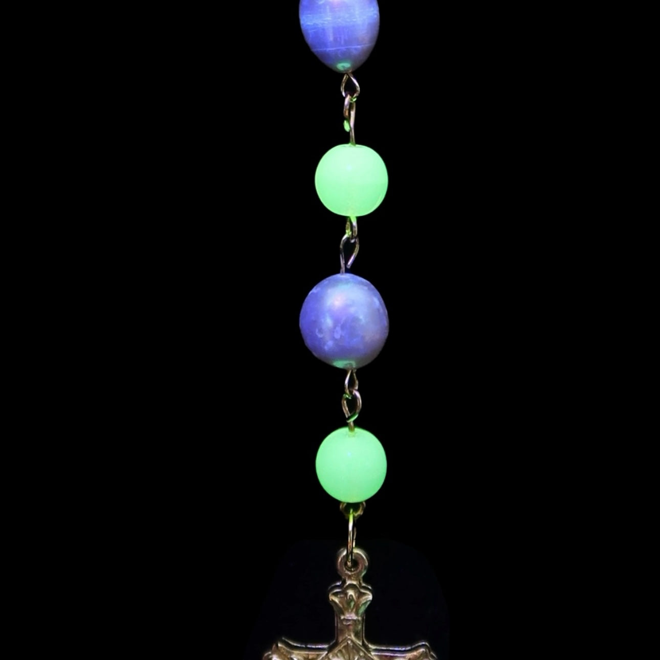 Uranium Glass Rosary