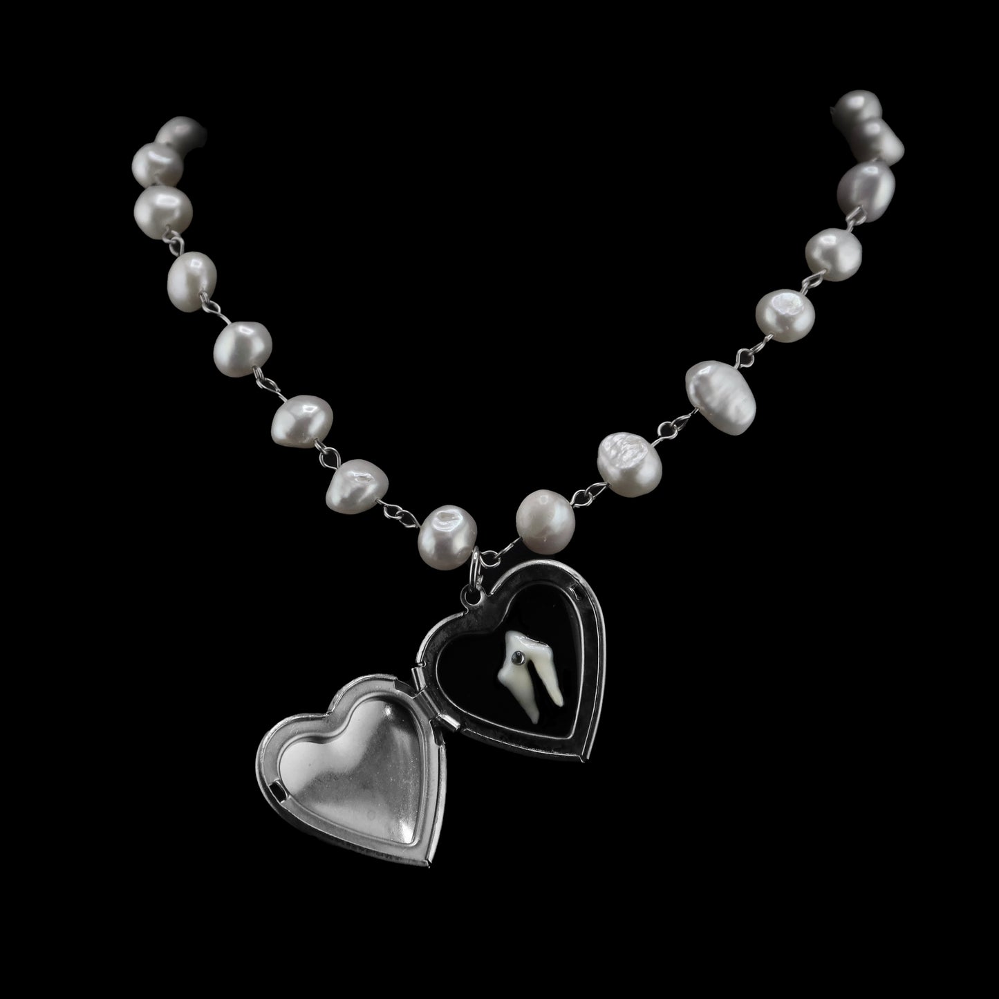 Loose Tooth Locket Pearl Strand