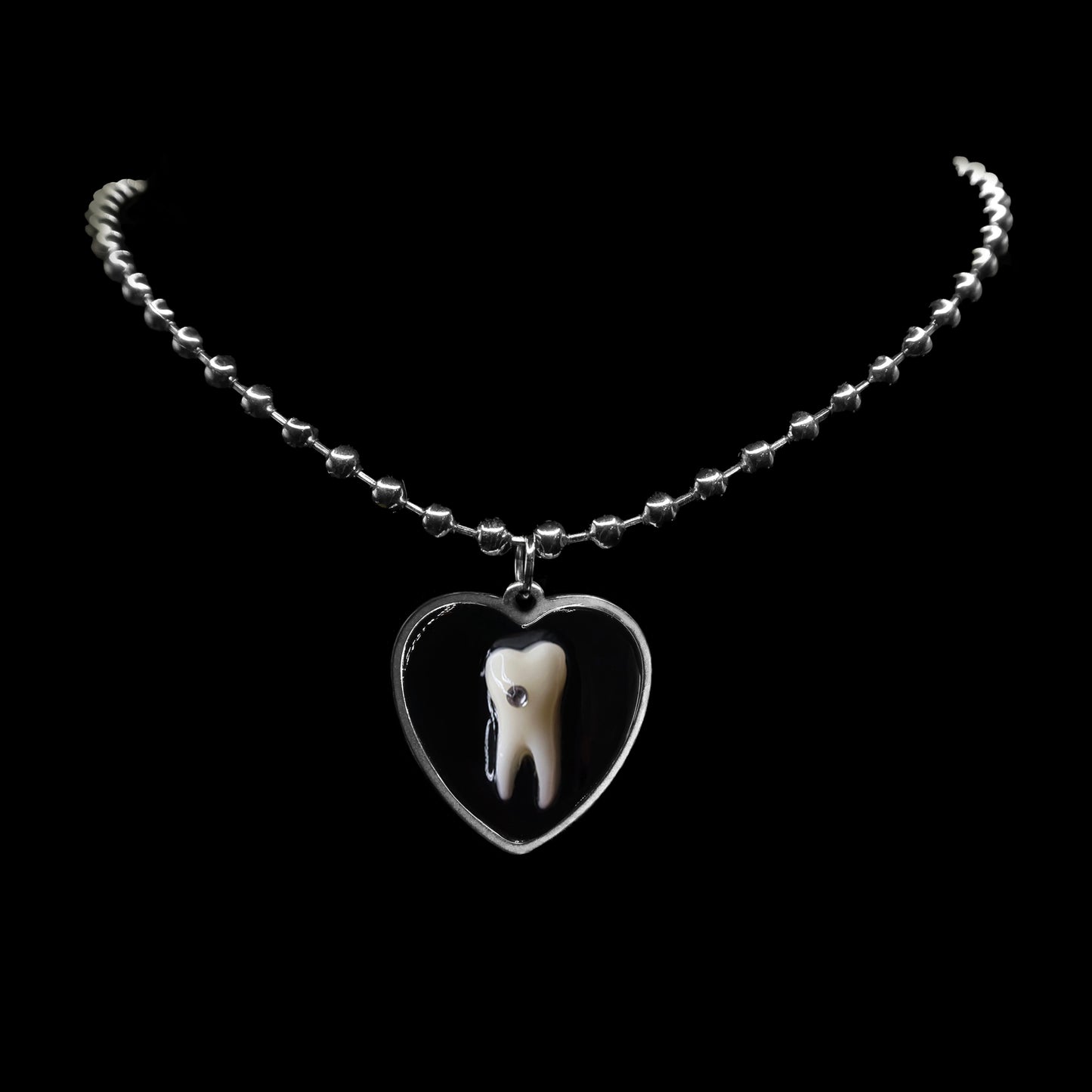 Filled Cavity Ball Chain Choker