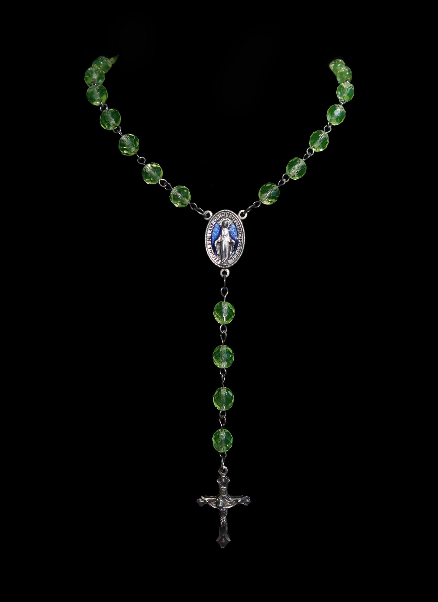 Uranium Glass Rosary