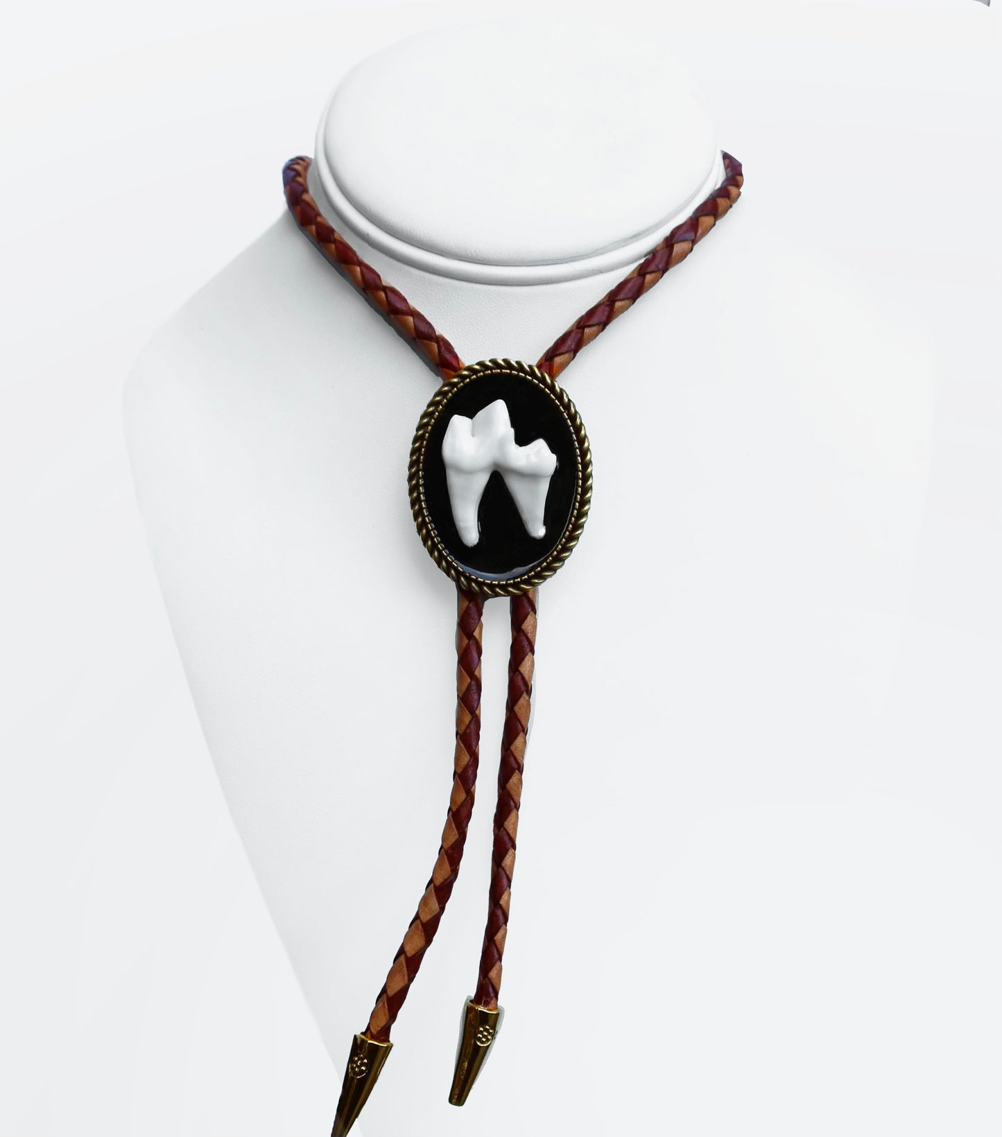 Bone Coyote Molar Bolo Ties