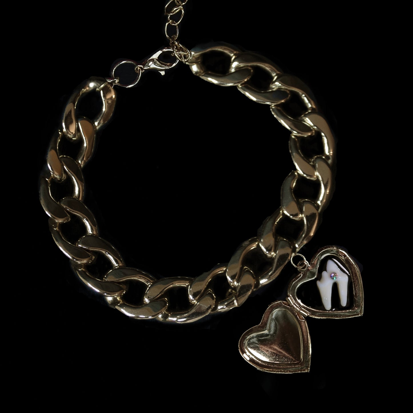 Loose Tooth Locket Bracelet