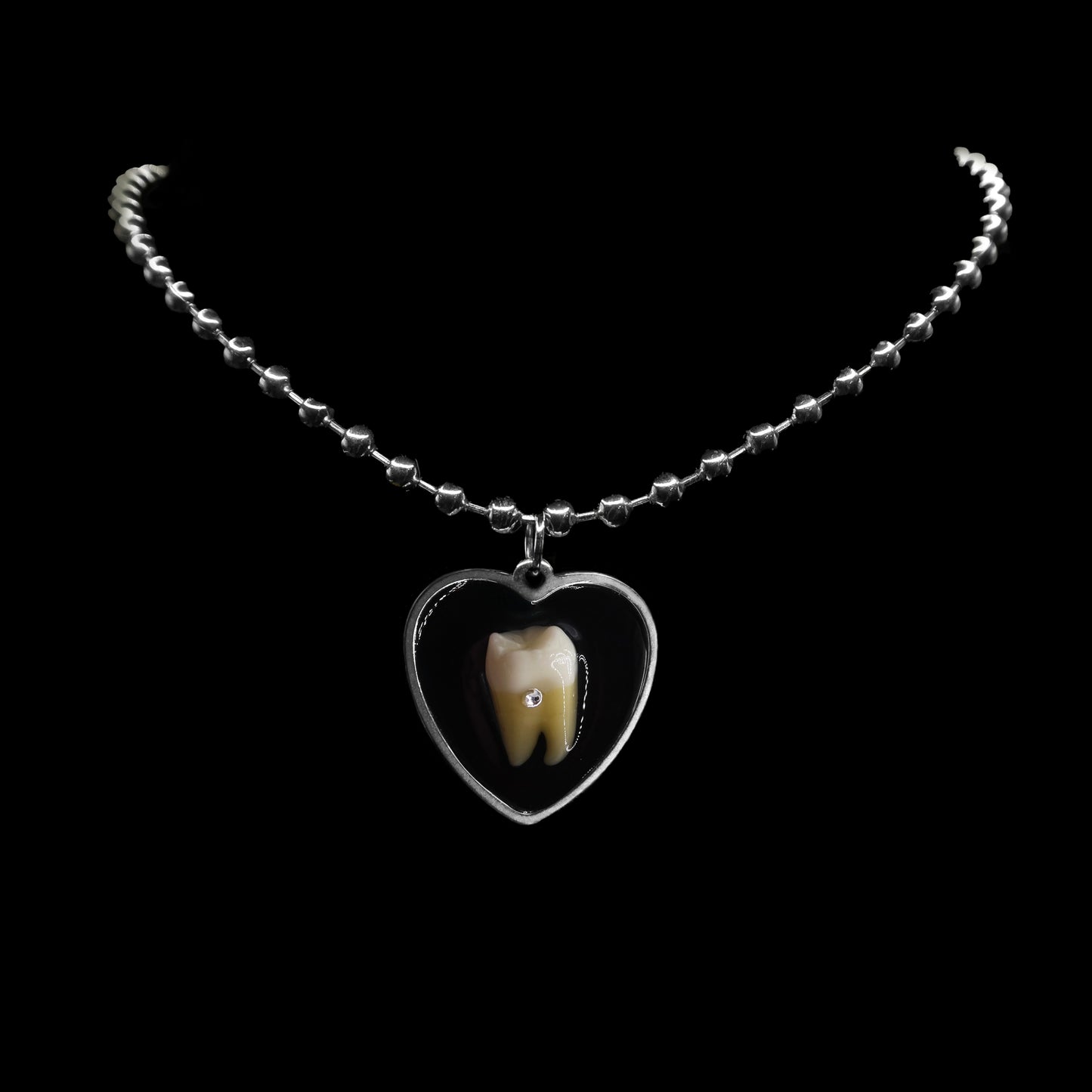 Filled Cavity Ball Chain Choker