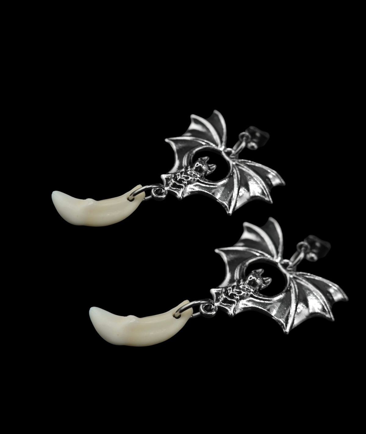 Bats Abt U Coyote Fang Earrings