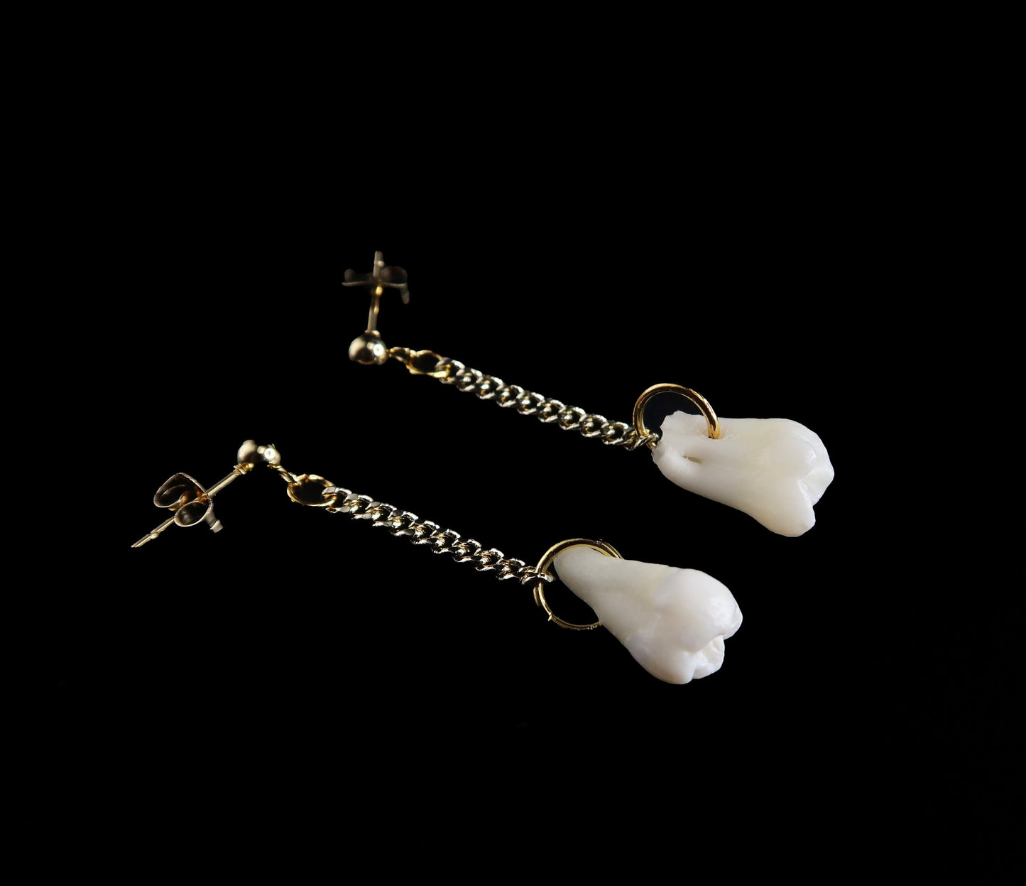 Filled Cavity Molar CUSTOM Human Tooth Earrings
