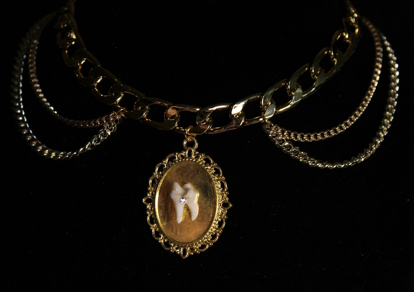 Filled Cavity Animal Molar Choker