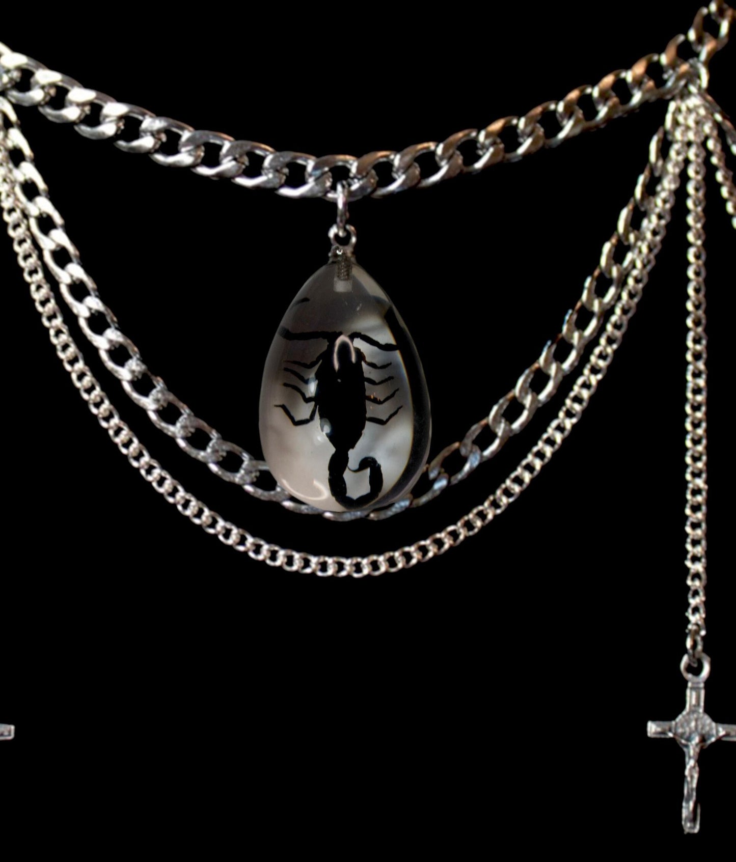 Scorpio 3.0 Choker Preserved Scorpion Necklace