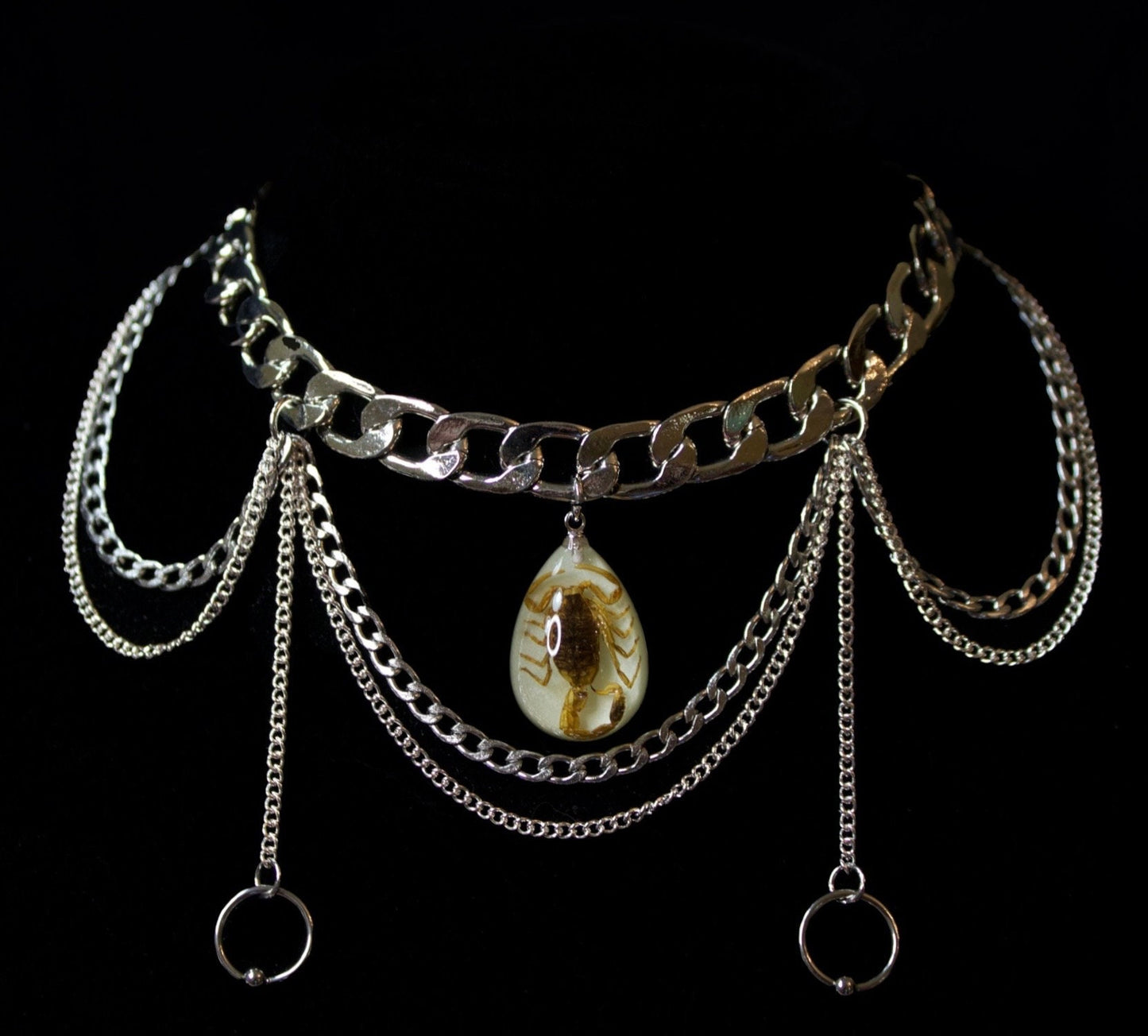Scorpio 3.0 Choker Preserved Scorpion Necklace